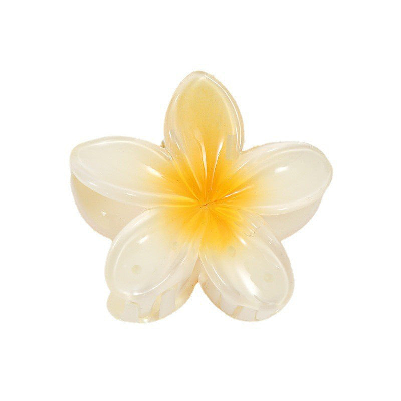 Wholesale colorful acrylic frangipani hairpins